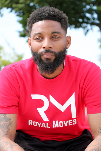 (Red) with white Royal Moves Unisex T Shirt