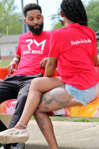 (Red) with white Royal Moves Unisex T Shirt