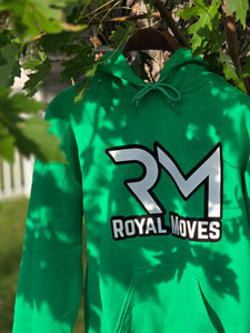 (Kelly Green) Black & White Royal Moves Unisex Hoodie