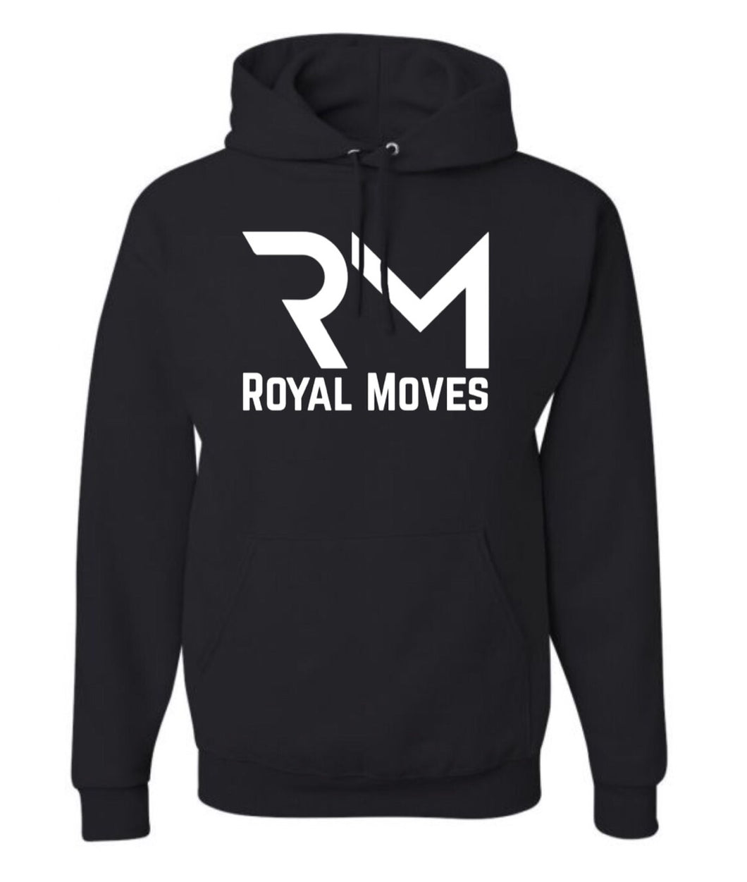 (Black) with White Royal Moves Unisex Hoodie